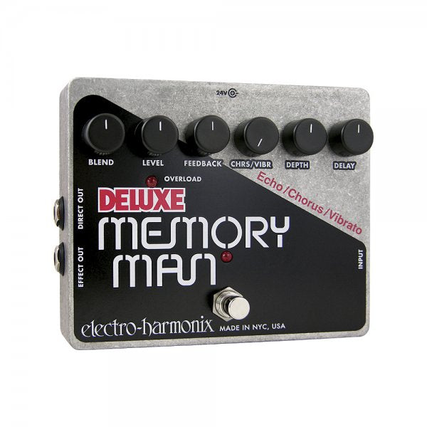 Electro Harmonix Deluxe Memory Man Analog Delay/Chorus/Vibrato Pedal for Guitar