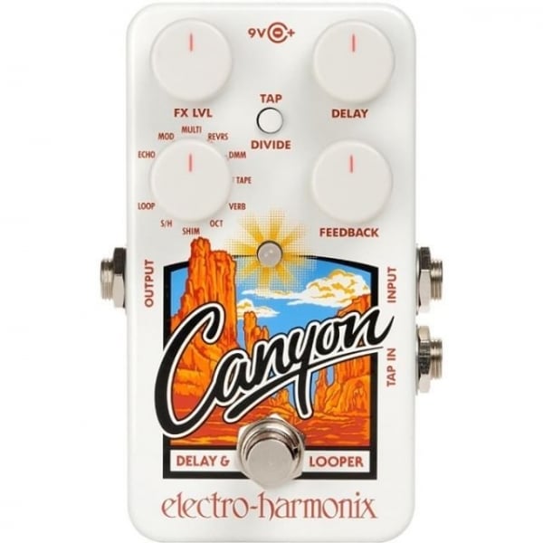 Electro Harmonix Canyon Delay & Looper Effects Pedal for Guitar