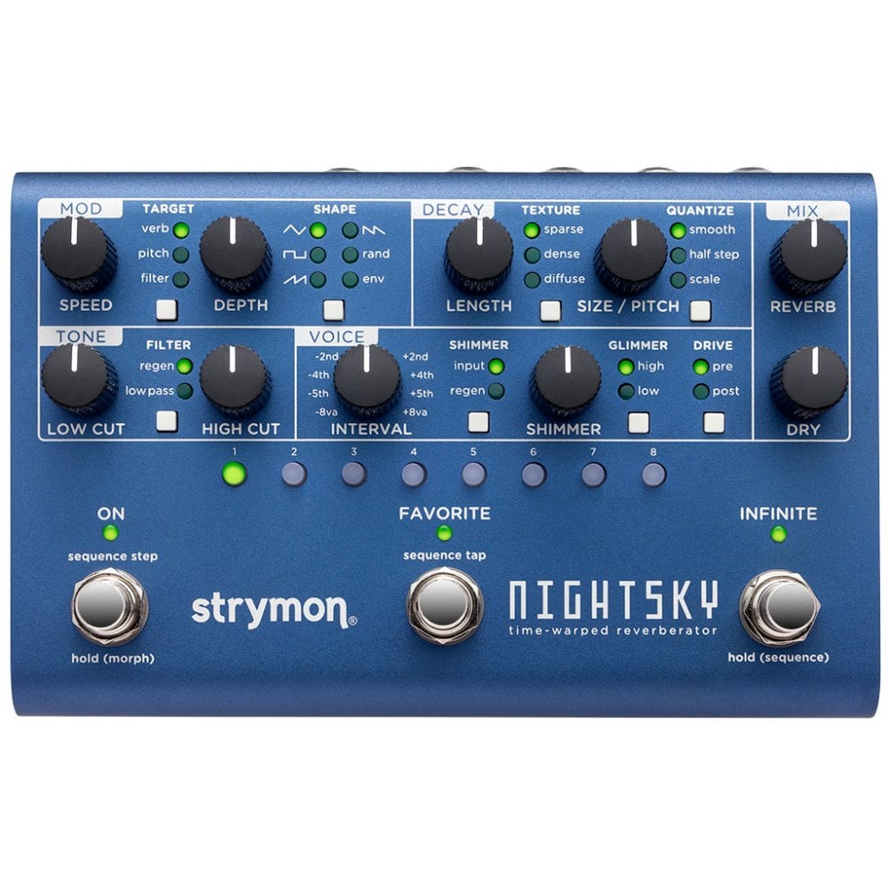Nightsky Time Warped Reverberator Effects Pedal
