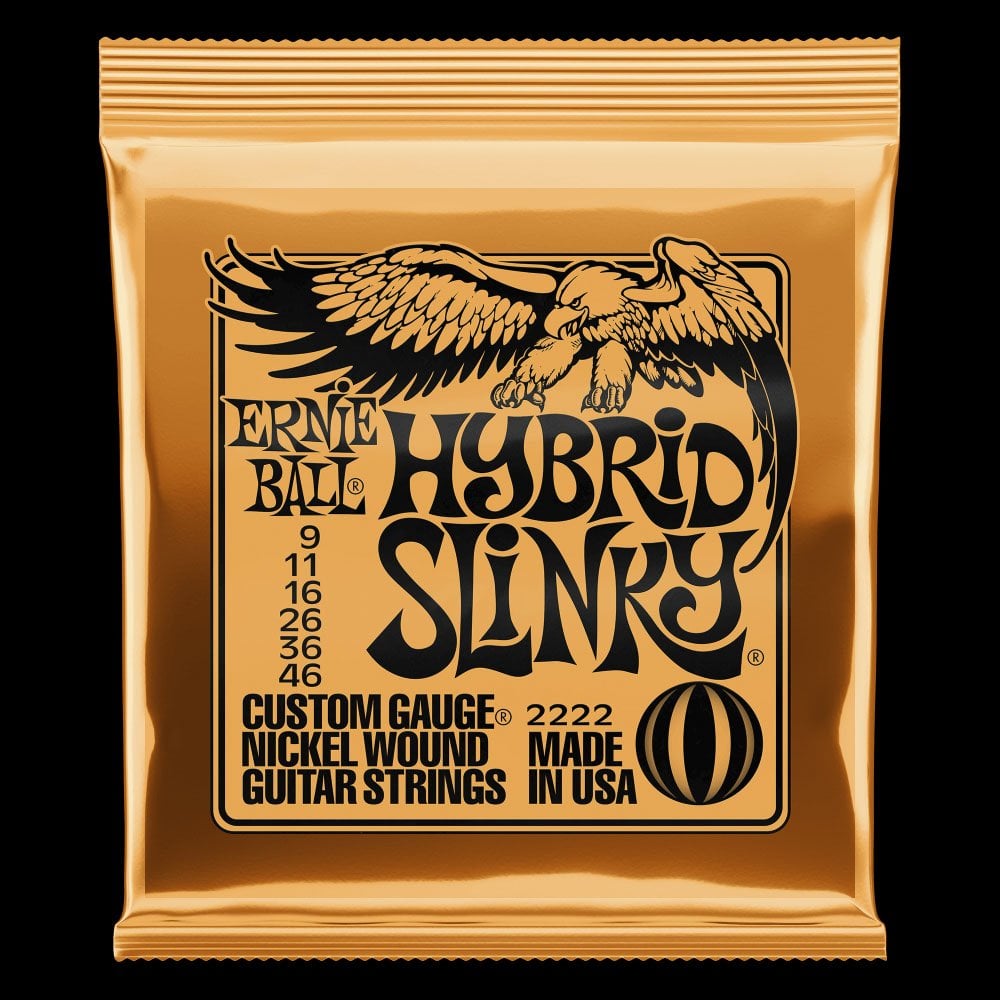 Hybrid Slinky Nickel Wound Electric Guitar Strings (9-46 Gauge)