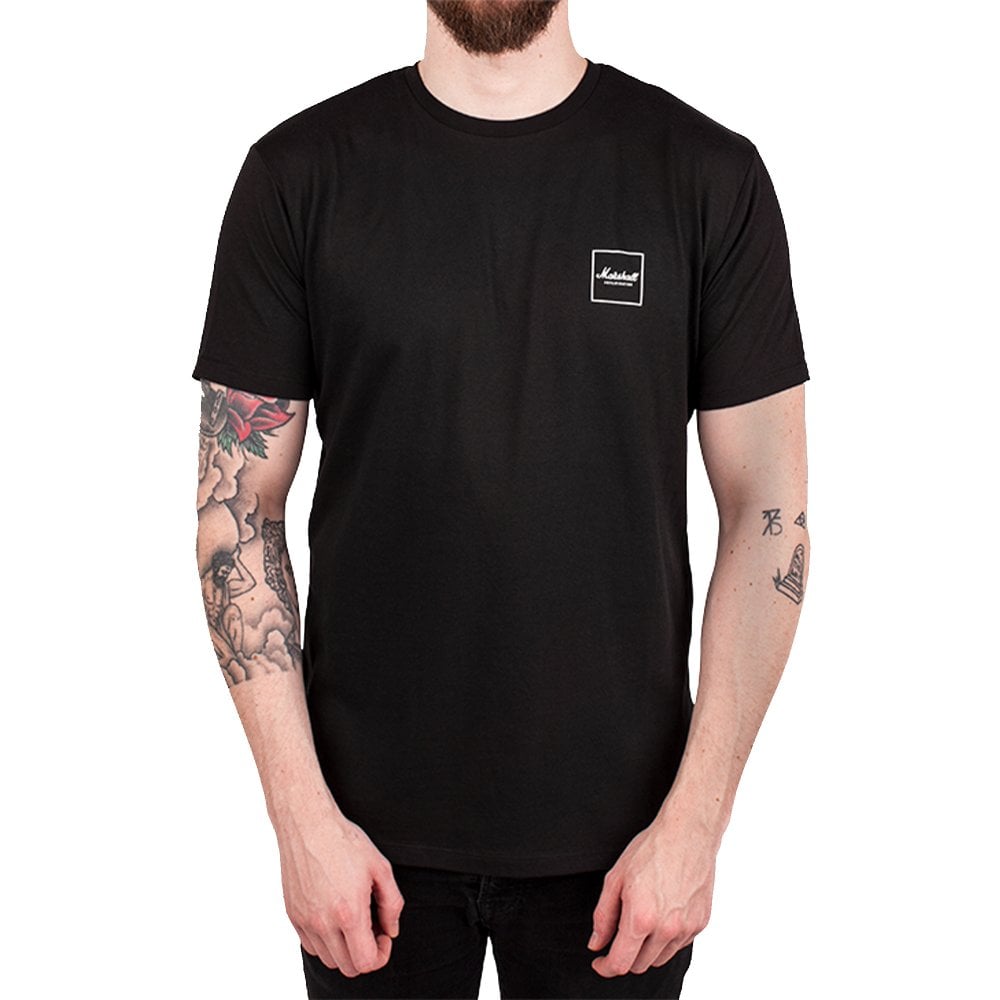 Marshall SHRT-00376 White Box Logo T-Shirt (S)
