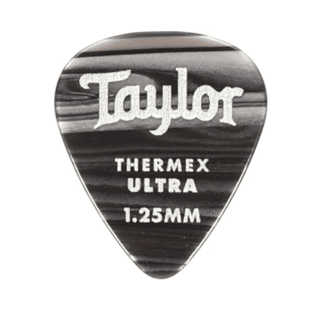 Taylor Premium 351 Thermex Ultra Picks 1.25mm, Black Onyx 6-Pack
