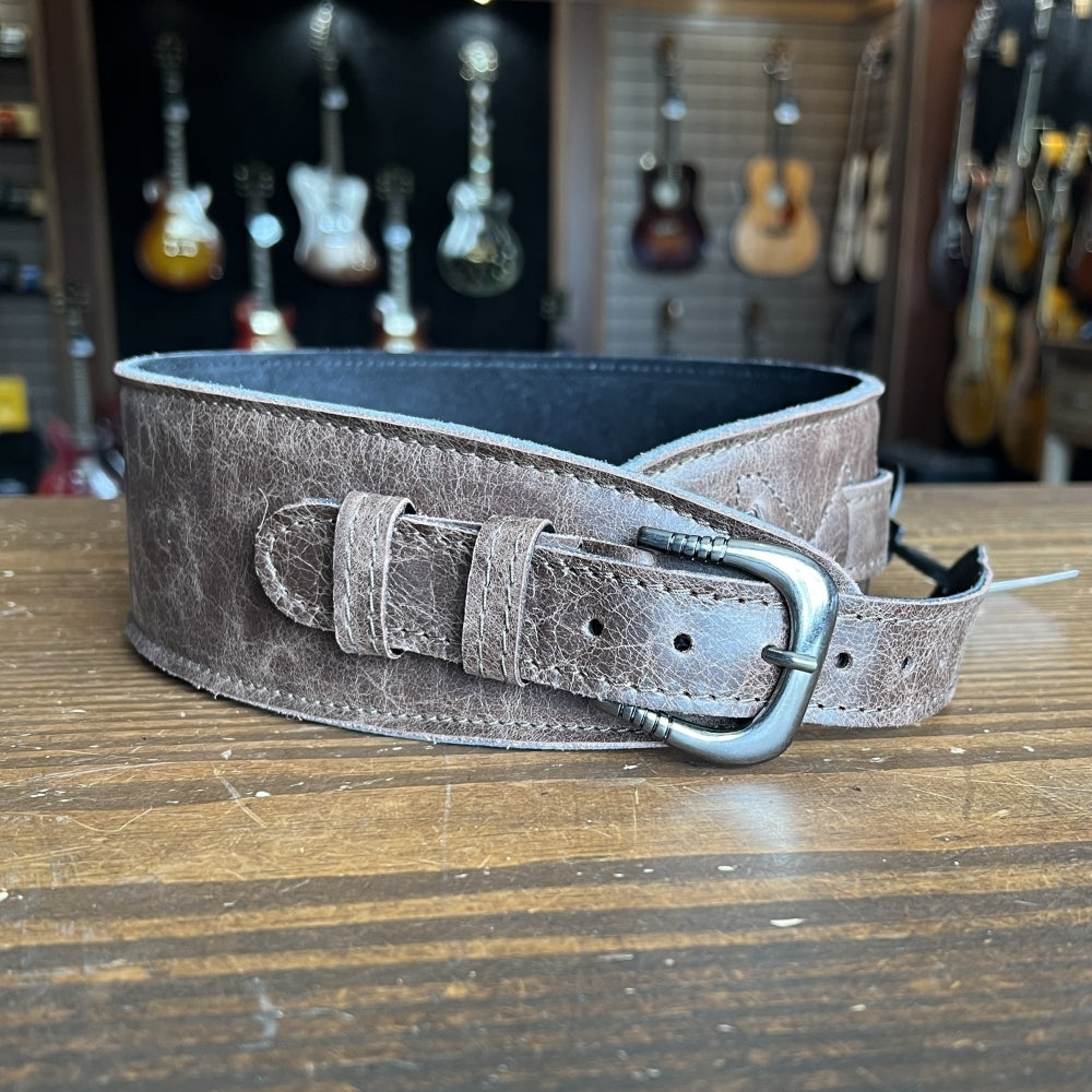 Leathergraft Fab Softy Leather Buckle Guitar Strap (Brown)