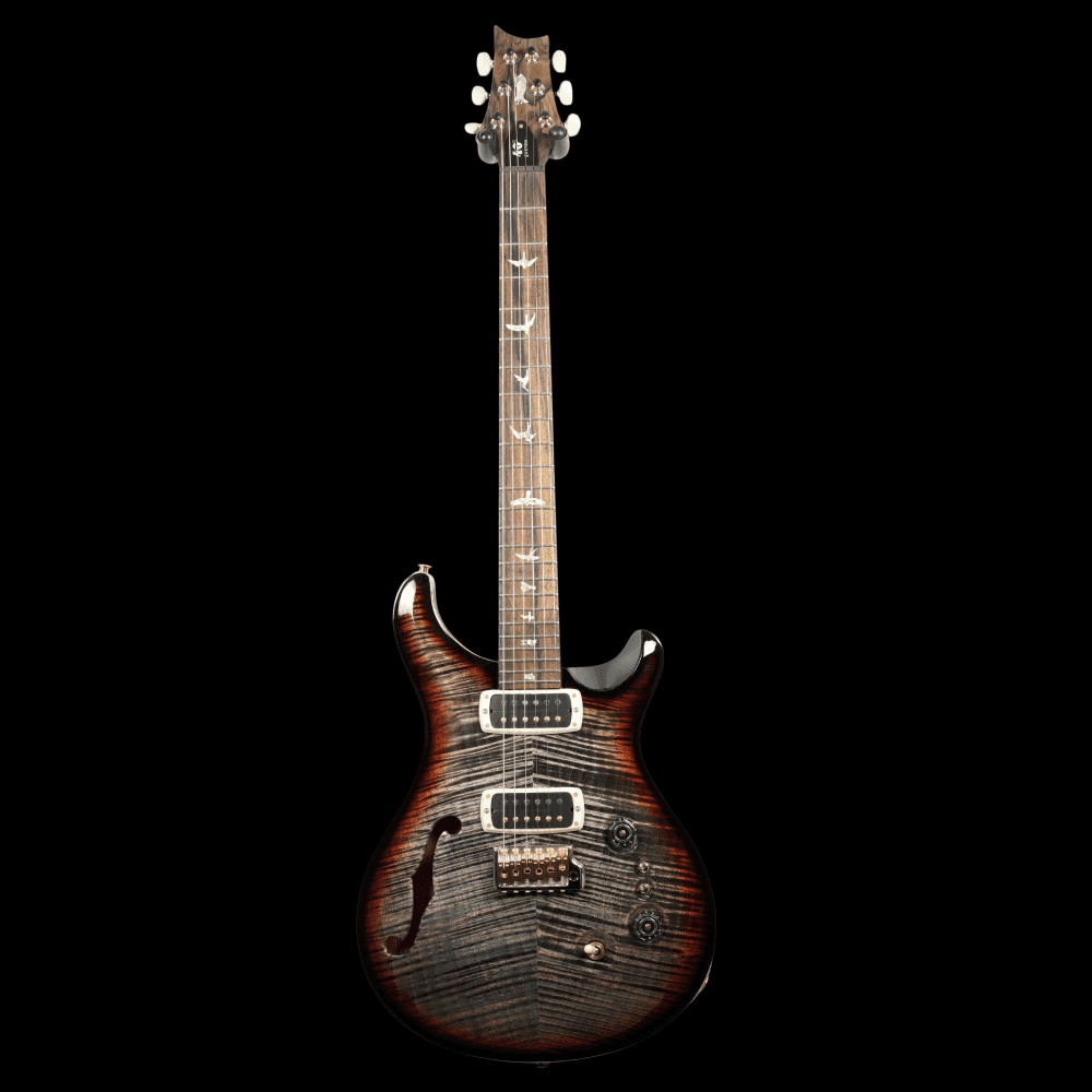 PRS 40th Anniversary Custom 24-08 Semi-Hollow, Charcoal Tri Colour Burst