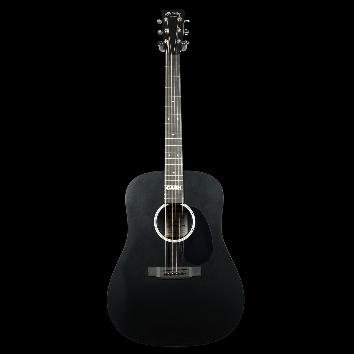Martin DX Johnny Cash Signature Electro Acoustic, Black (Pre-Owned)