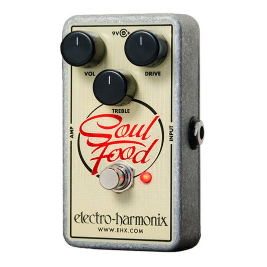 Electro Harmonix Soul Food Transparent Overdrive Effects Pedal for Guitar