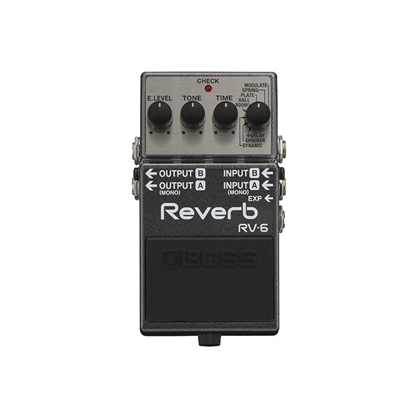 Boss RV-6 Reverb Compact Guitar Effects Pedal