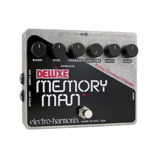Electro Harmonix Deluxe Memory Man Analog Delay/Chorus/Vibrato Pedal for Guitar