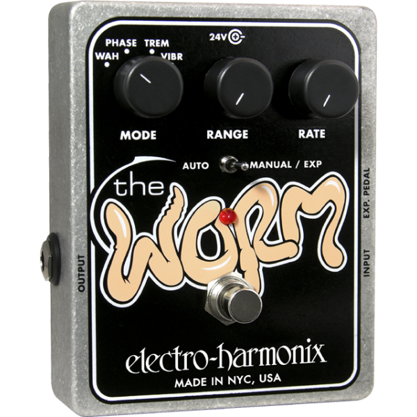 Electro Harmonix Worm Analog Wah Phaser Vibrato Tremolo Effects Pedal for Guitar