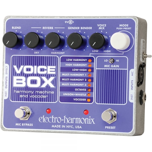 Electro Harmonix Voice Box Vocoder & Harmony Effects Pedal for Guitar & Keyboard