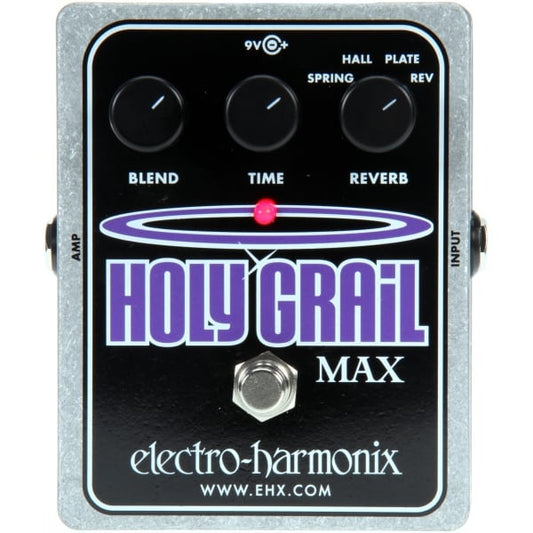 Electro Harmonix Holy Grail Max Spring, Hall & Plate Reverb Guitar Effects Pedal