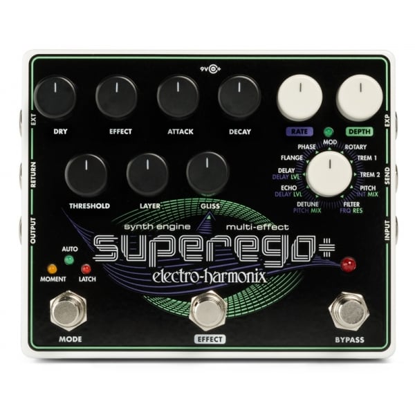 Electro Harmonix Superego Plus Synth Engine / Multi Effect Guitar Pedal