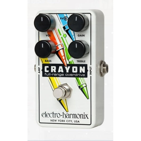 Electro Harmonix Crayon Full Range Overdrive Effects Pedal for Guitar (76 & 69)