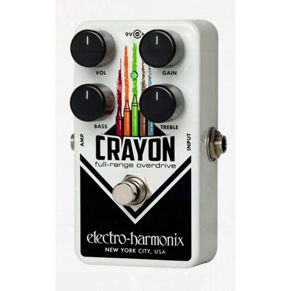 Electro Harmonix Crayon Full Range Overdrive Effects Pedal for Guitar (76 & 69)