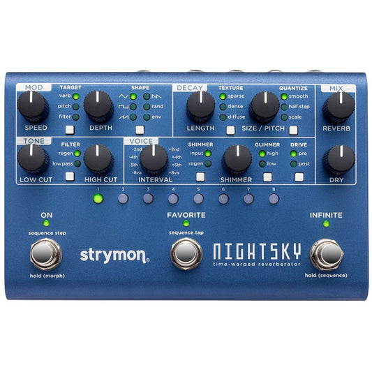 Nightsky Time Warped Reverberator Effects Pedal