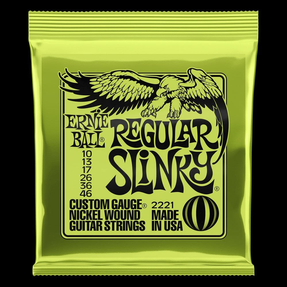 Regular Slinky Nickel Wound Electric Guitar Strings (10-46 Gauge)