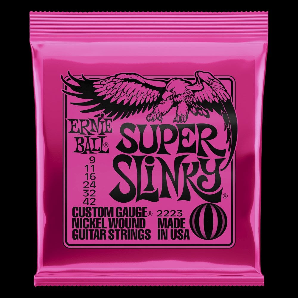 Super Slinky Nickel Wound Electric Guitar Strings (9-42 GAUGE)
