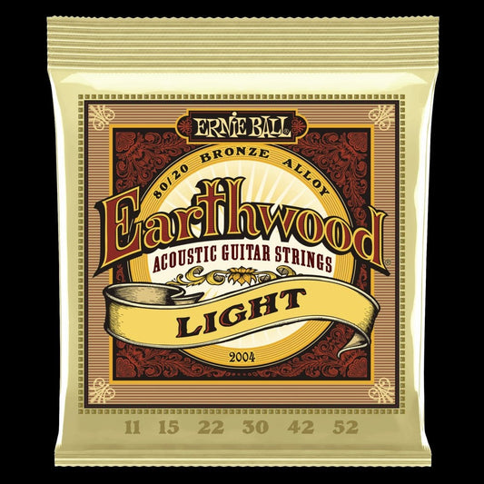 Earthwood Light 80/20 Bronze Acoustic Guitar Strings (11-52 GAUGE)
