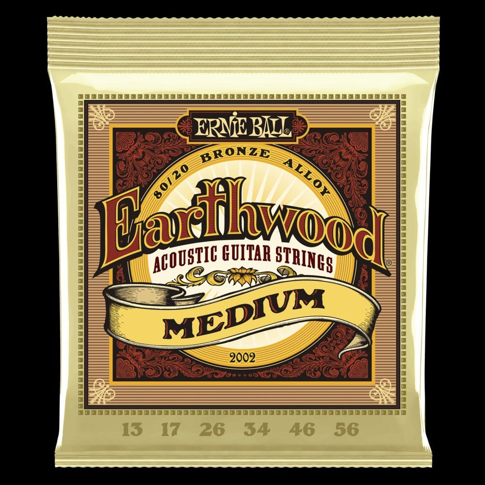 Earthwood Medium 80/20 Bronze Acoustic Guitar Strings (13-56 Gauge)