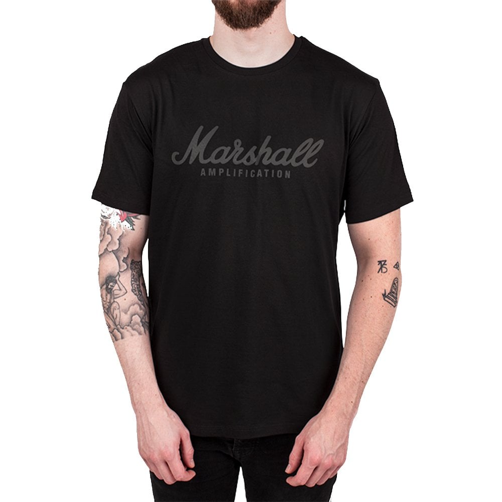 Marshall SHRT-00370 Black Logo T-Shirt (S)