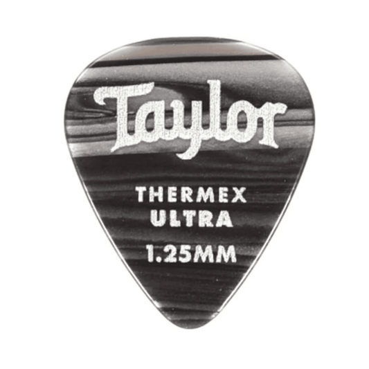 Taylor Premium 351 Thermex Ultra Picks 1.25mm, Black Onyx 6-Pack