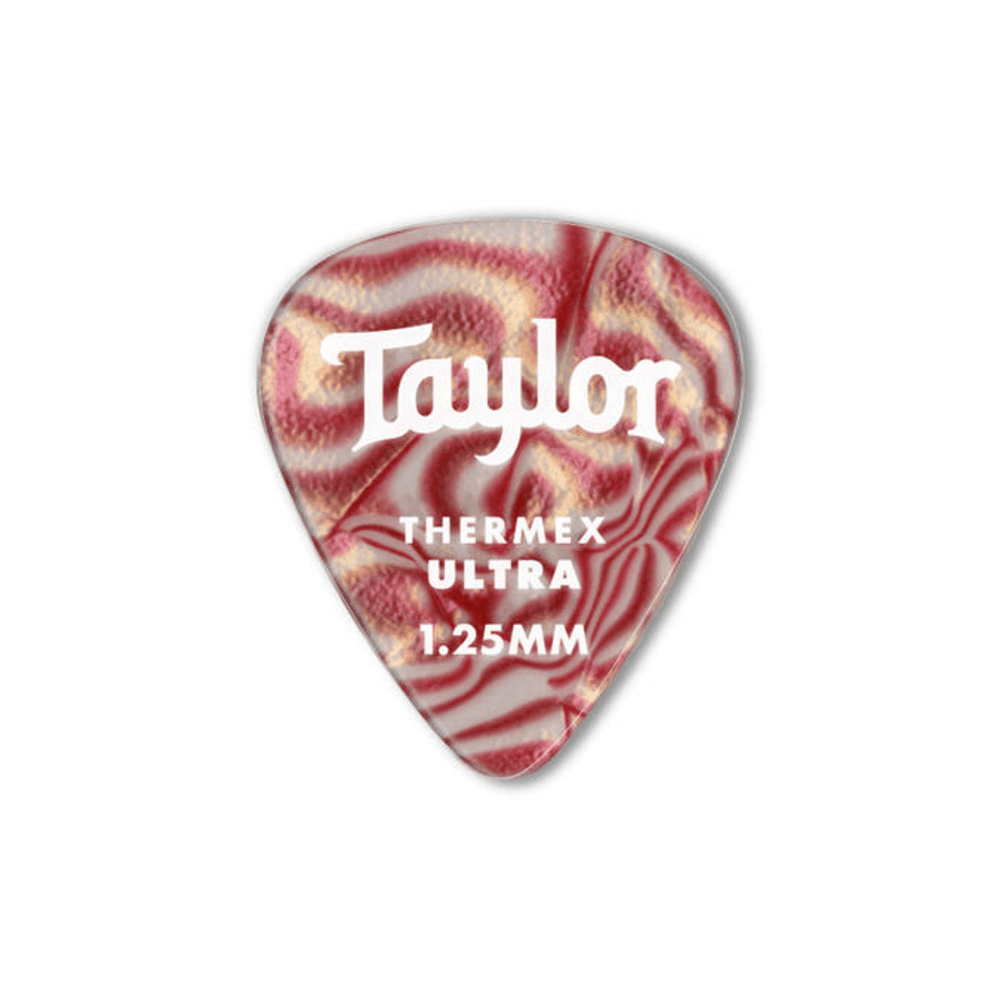 Taylor Premium 351 Thermex Ultra Picks 1.25mm, Ruby Swirl 6-Pack