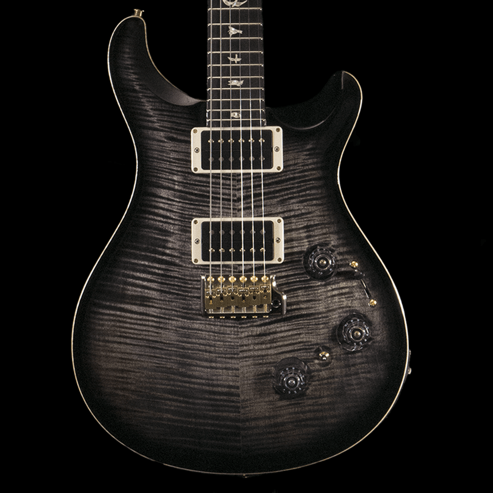Custom 24 Piezo in Charcoal Burst 10-Top