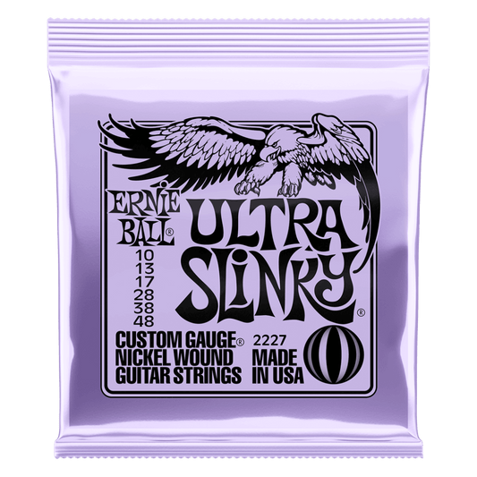 Ultra Slinky Nickel Wound Electric Guitar Strings (10-48 Gauge)