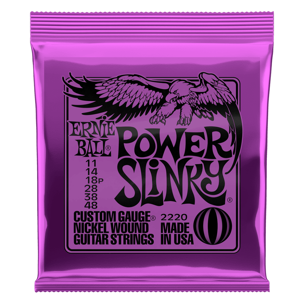 Power Slinky Nickel Wound Electric Guitar Strings (11-48 Gauge)