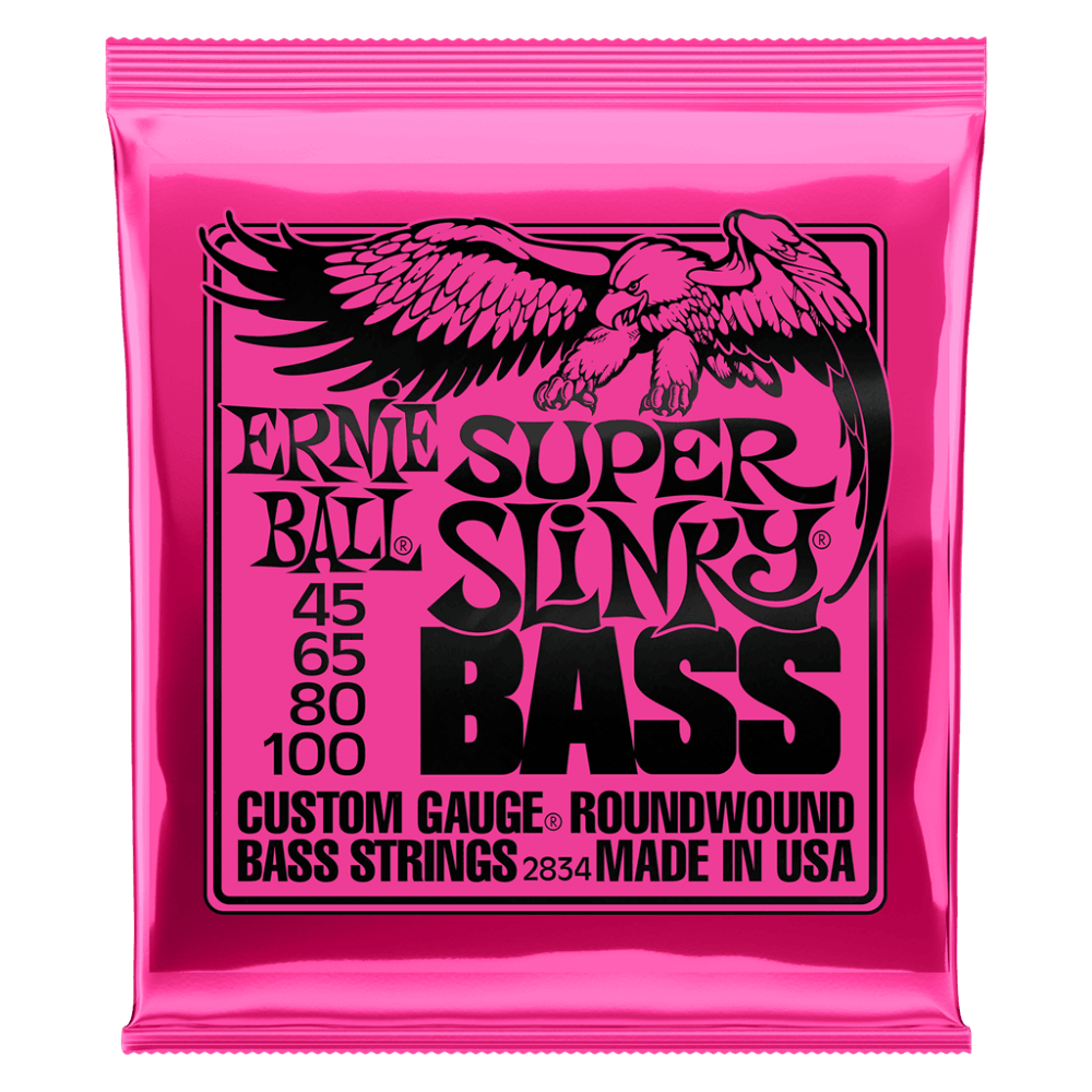 Super Slinky Roundwound Bass Strings (45-100 Gauge)