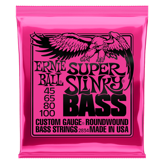 Super Slinky Roundwound Bass Strings (45-100 Gauge)