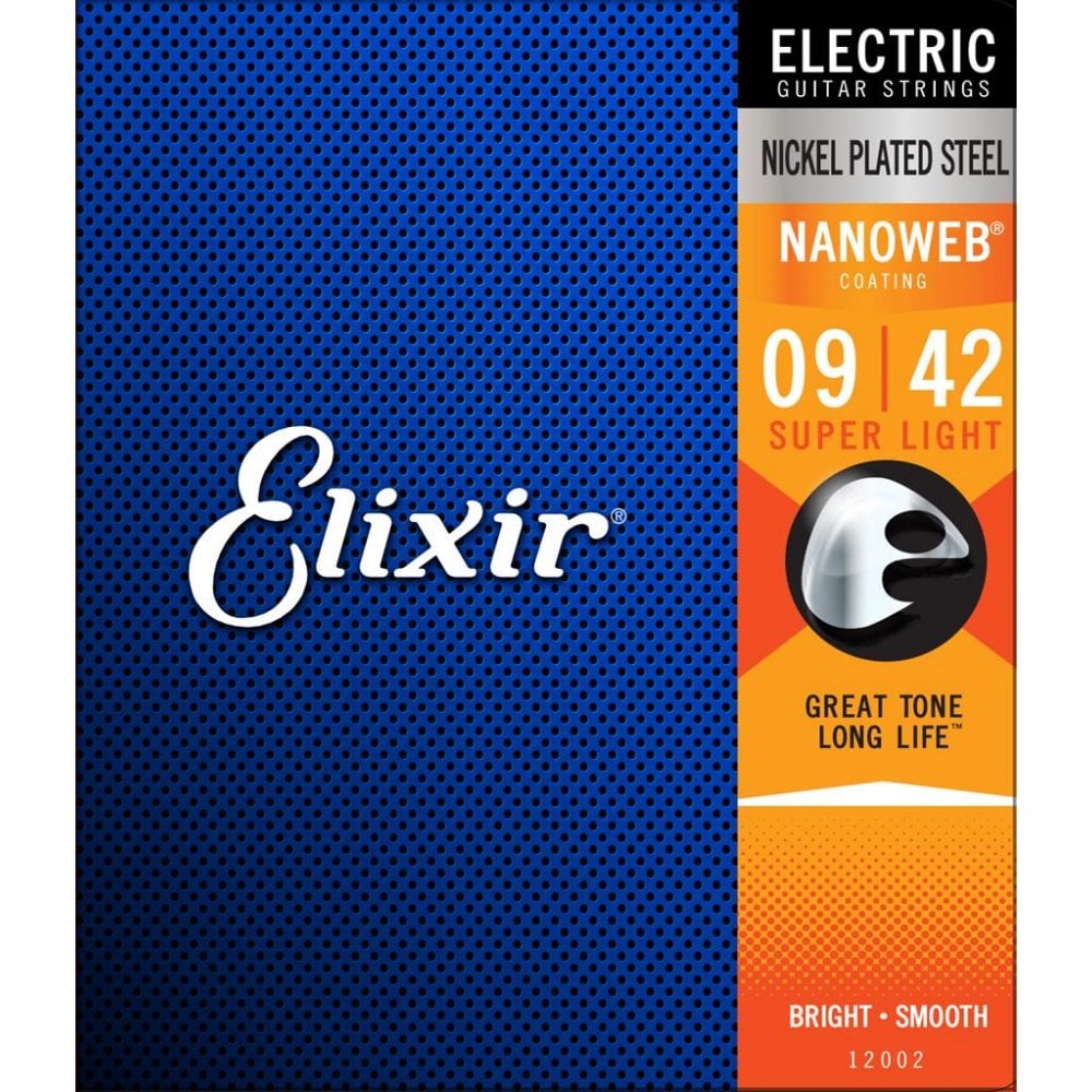 Nickel Plated Steel Nanoweb Super Light Electric Guitar Strings (09-42 Gauge)