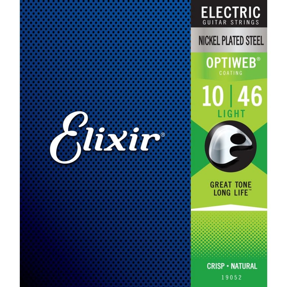 Nickel Plated Steel Optiweb Light Electric Guitar Strings (10-46 Gauge)