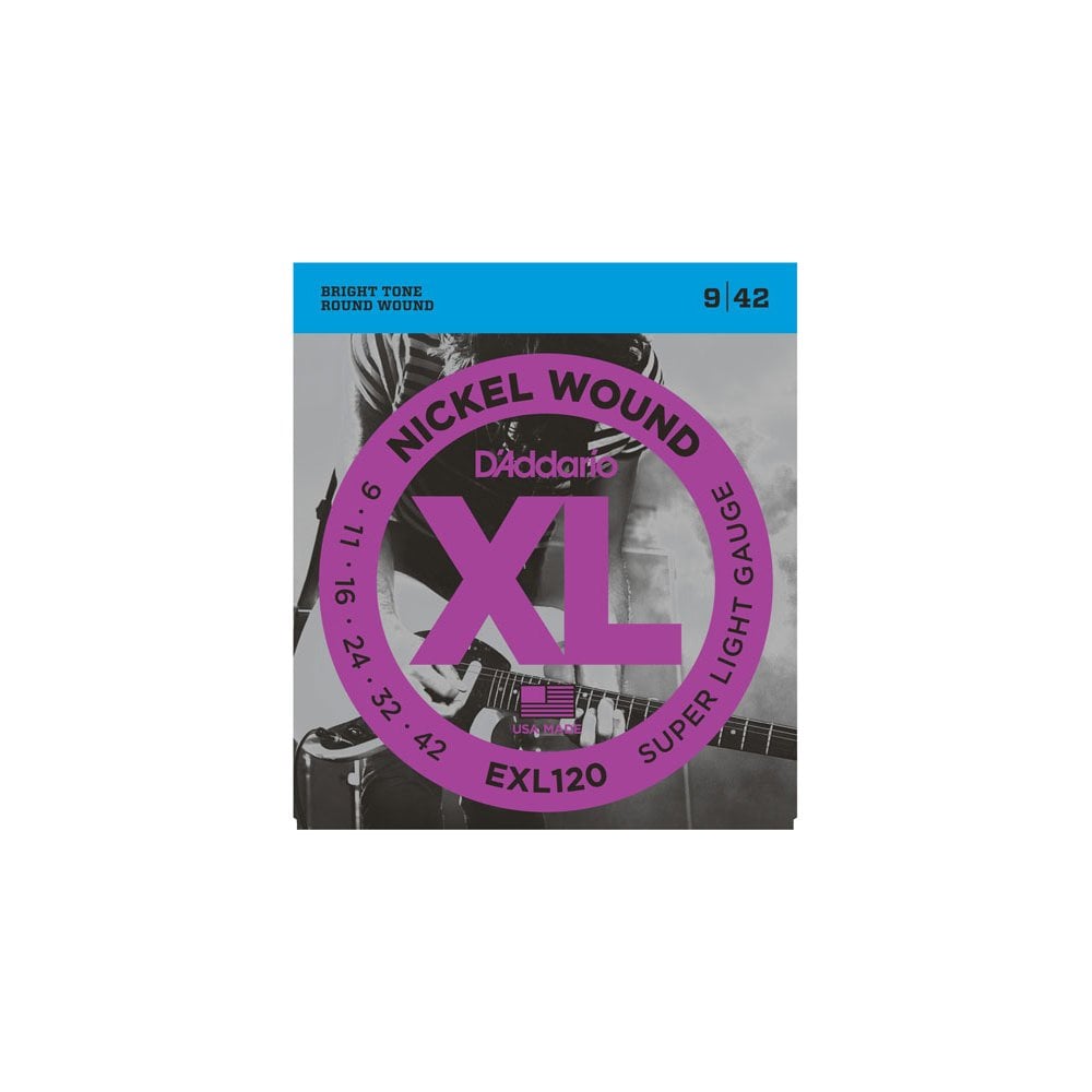 EXL120 Super Light Gauge Nickel Wound Electric guitar Strings (09-42 Gauge)