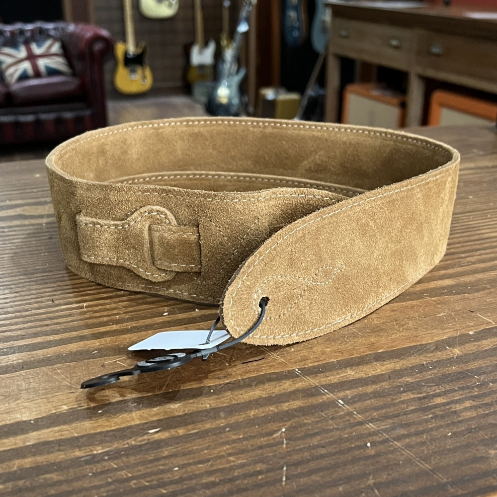 leathergraft Comfy Suede Guitar Strap (Beige)