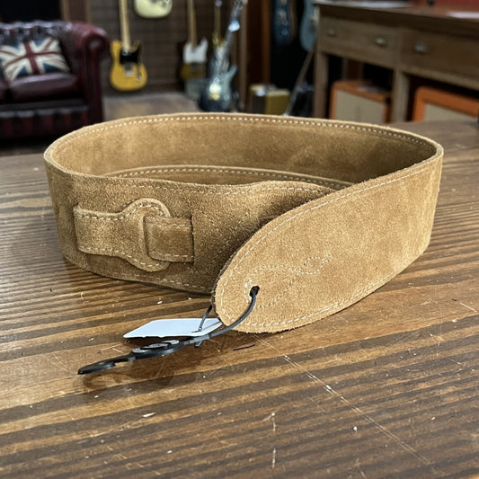 leathergraft Comfy Suede Guitar Strap (Beige)