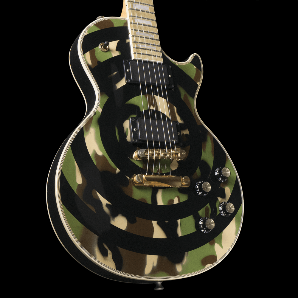 Zakk Wylde Les Paul Custom Camo Bullseye