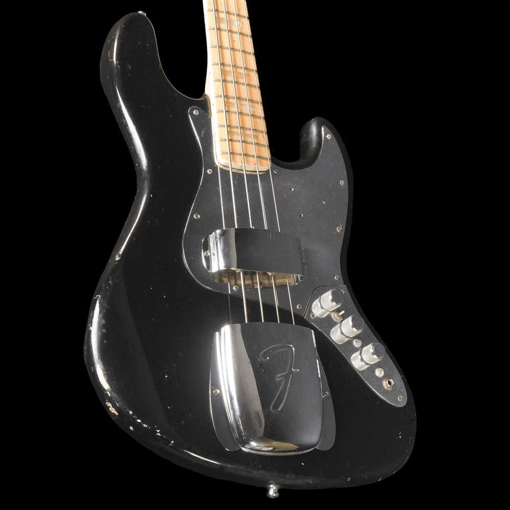 1977 / 1978 Jazz Bass MN (Black), Pre-owned