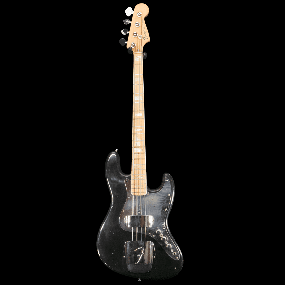 1977 / 1978 Jazz Bass MN (Black), Pre-owned