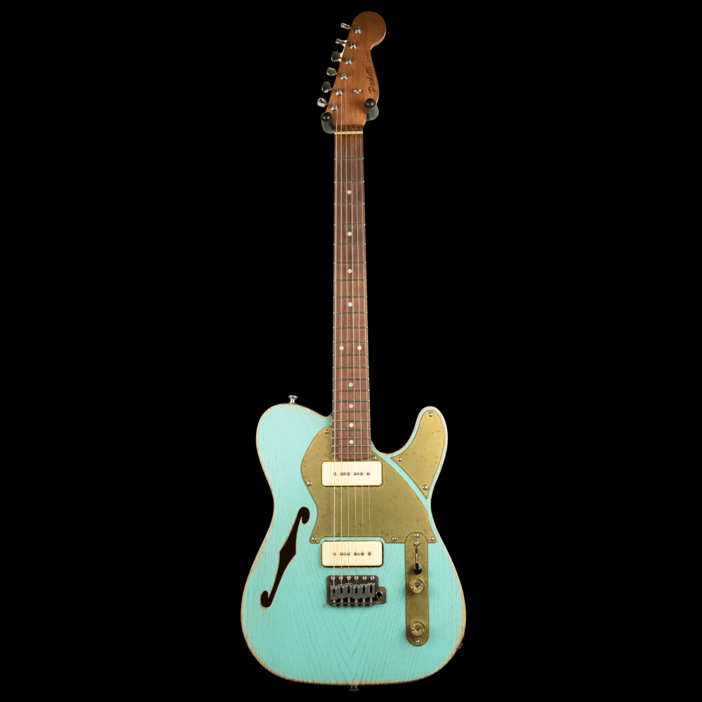Nancy Lounge P90 Semi Hollow Electric Guitar Surf Green (Pre-Owned)