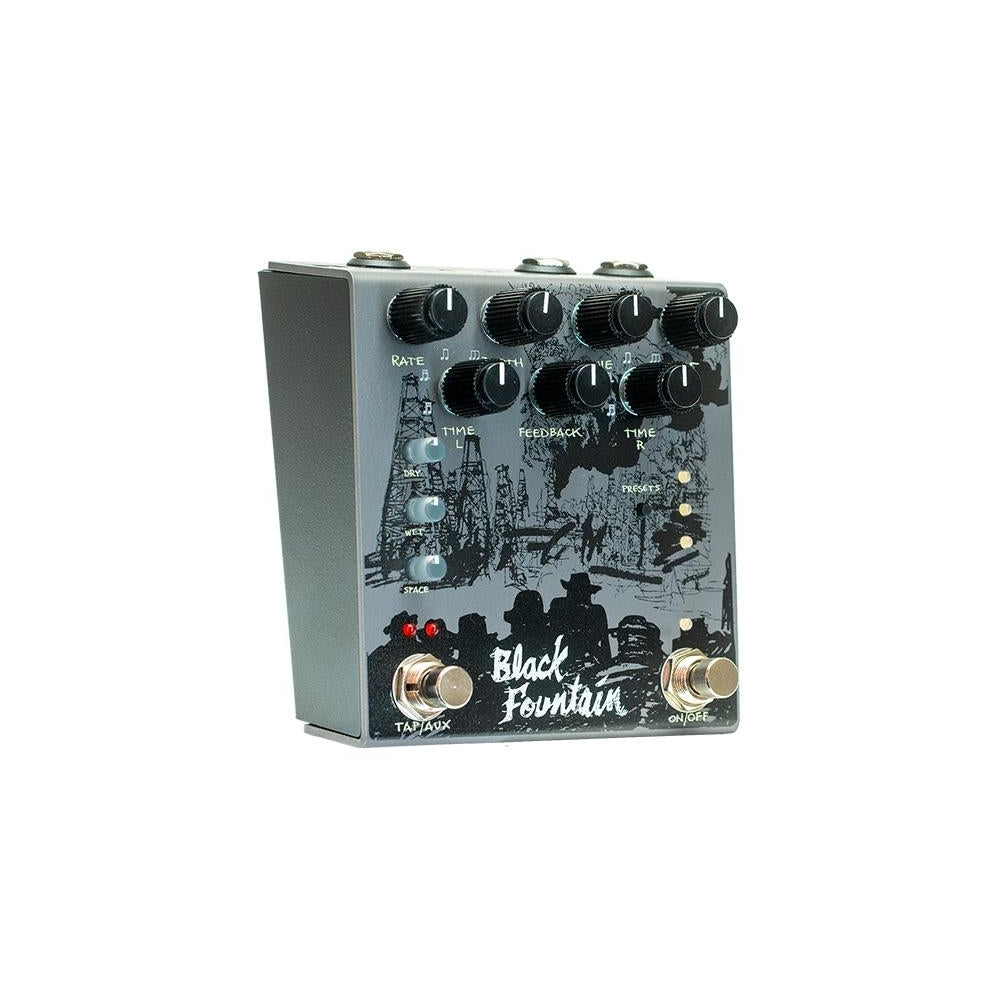 Black Fountain Stereo Delay Pedal (Slate)