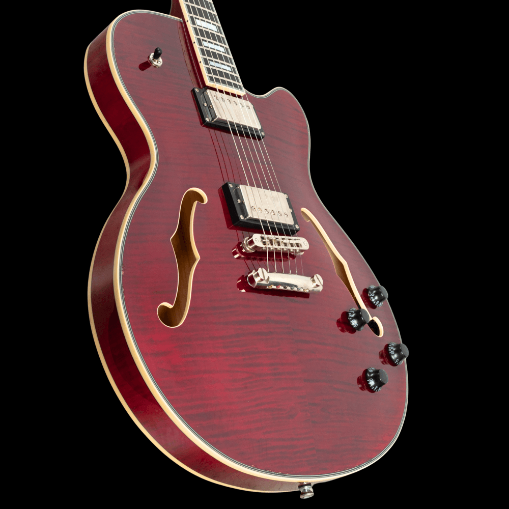 Stromberg Guitars Hanover Street Monterey in Trans Red Aged