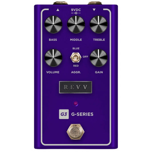 G3 V2 Preamp Overdrive & Distortion Pedal (Purple)