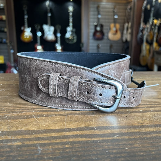 Leathergraft Fab Softy Leather Buckle Guitar Strap (Brown)