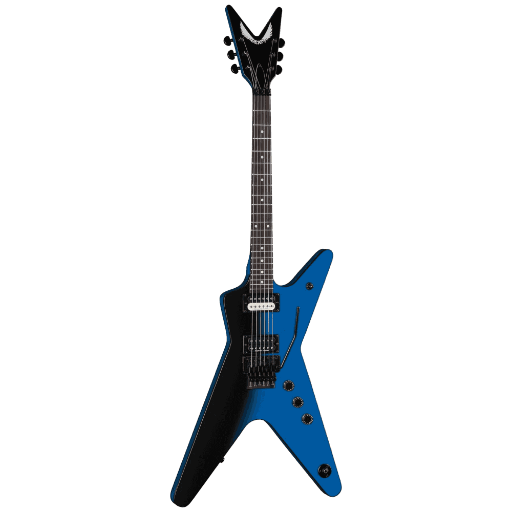 Dean ML 79 Floyd Rose Seymour Duncan Pickups (Black Blue Fade)