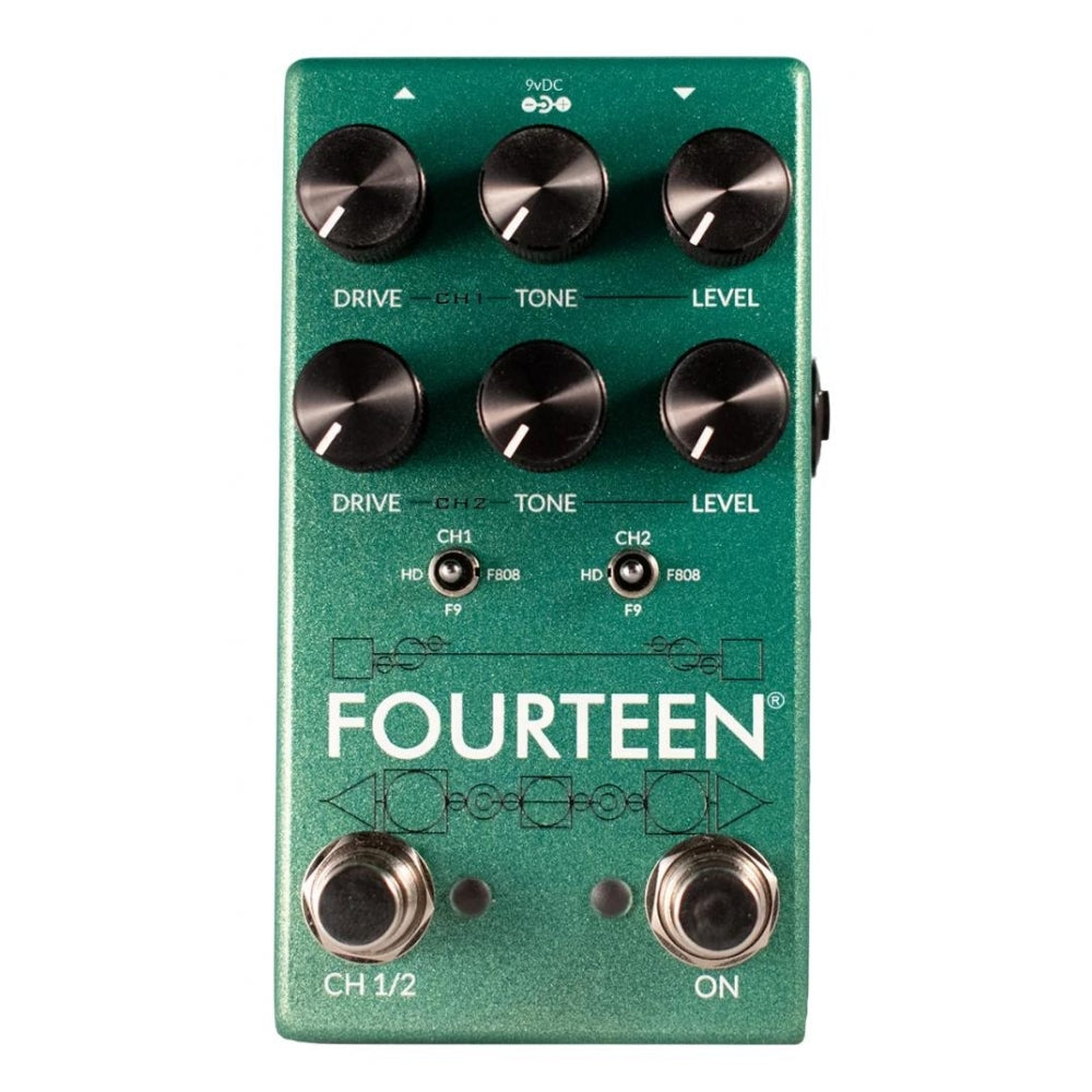 Fourteen Dual Boost Overdrive Pedal
