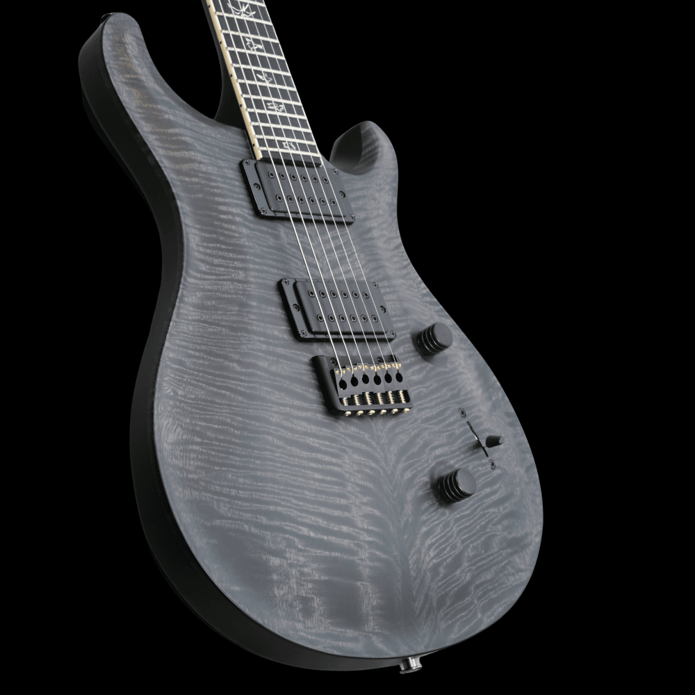PRS Mark Holcomb Signature, Grey Black w/ Stained Binding