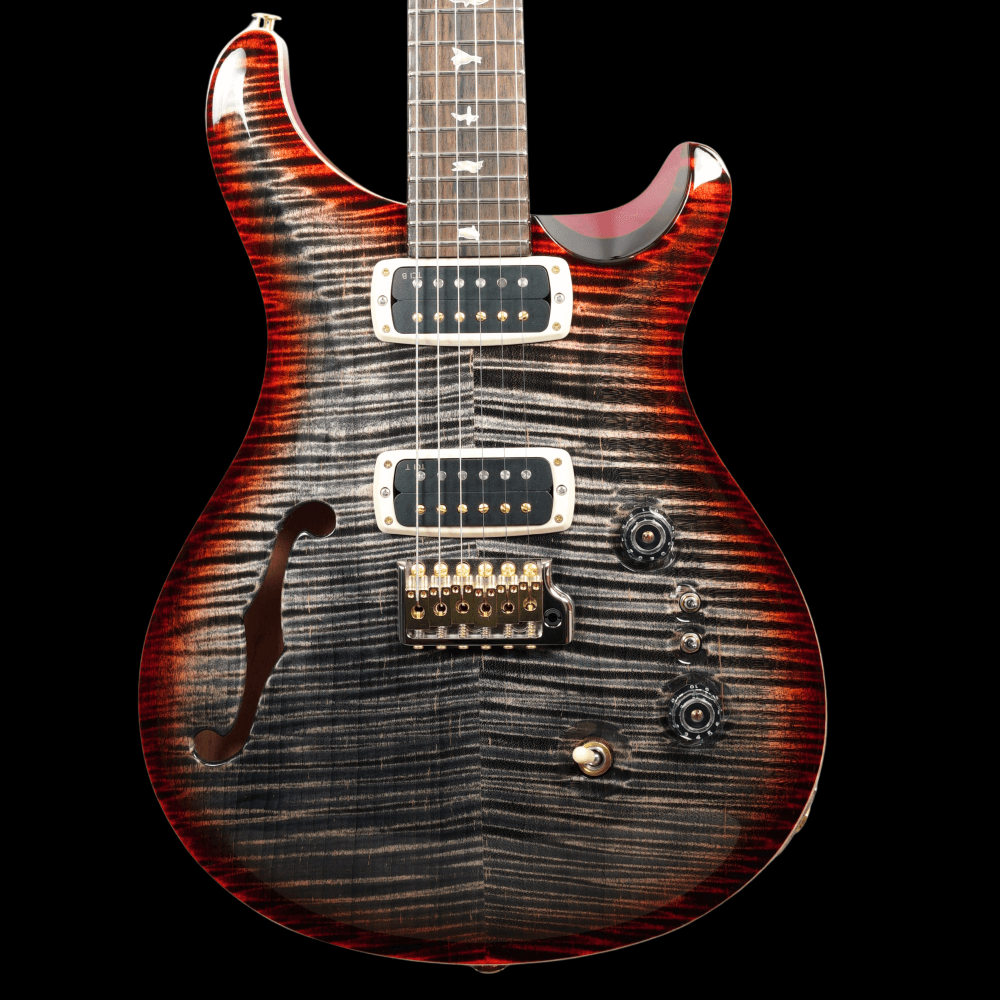 PRS 40th Anniversary Custom 24-08 Semi-Hollow, Charcoal Cherry Burst