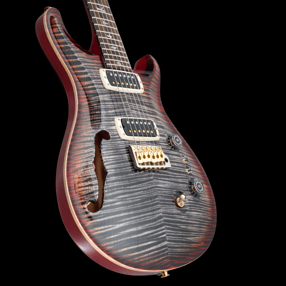 PRS 40th Anniversary Custom 24-08 Semi-Hollow, Charcoal Cherry Burst