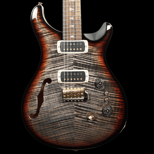 PRS 40th Anniversary Custom 24-08 Semi-Hollow, Charcoal Tri Colour Burst